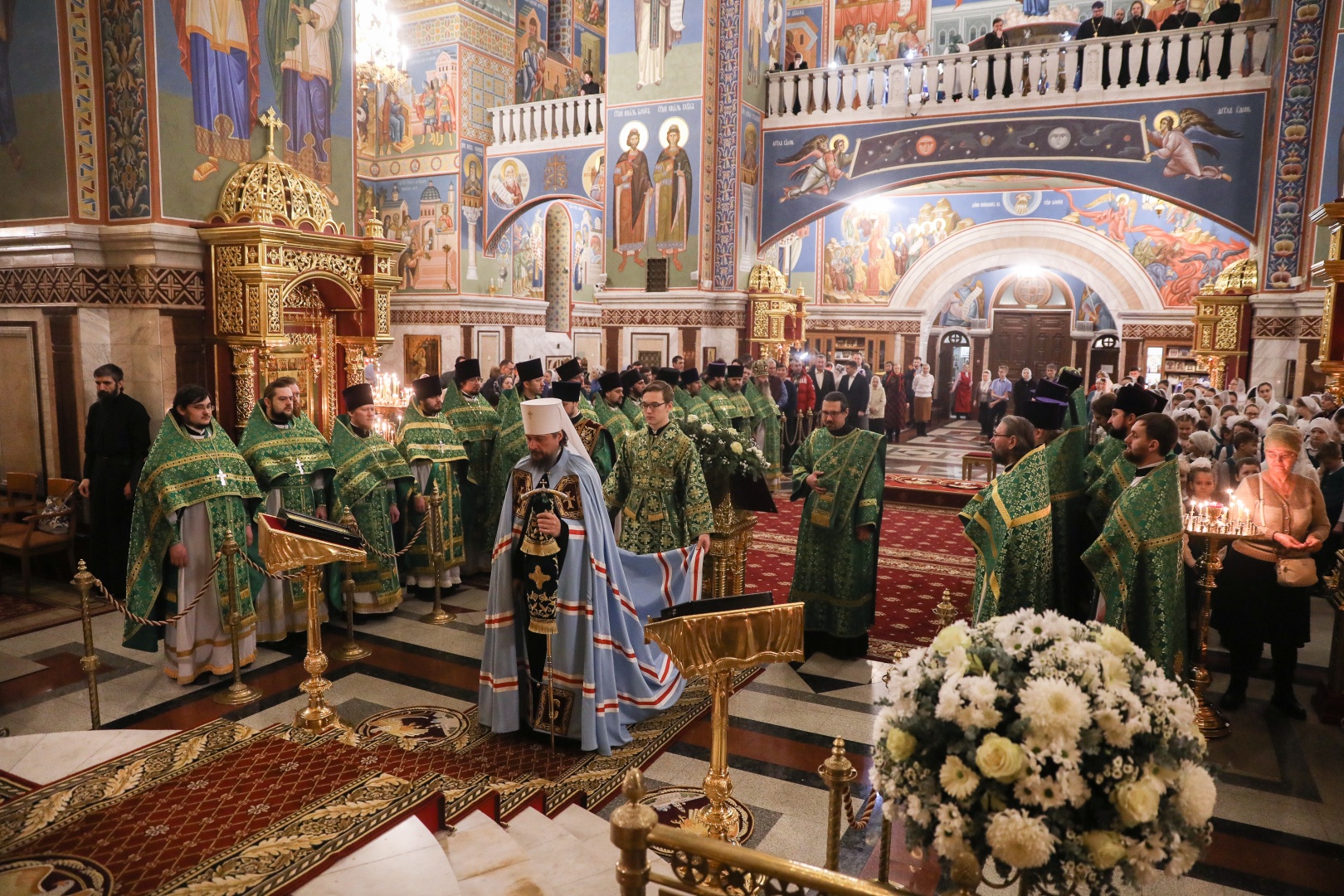 23 января митрополит Сингапурский и Юго-Восточно-Азиатский Сергий  возглавил Литургию в Воскресенском кафедральном соборе Ханты-Мансийска