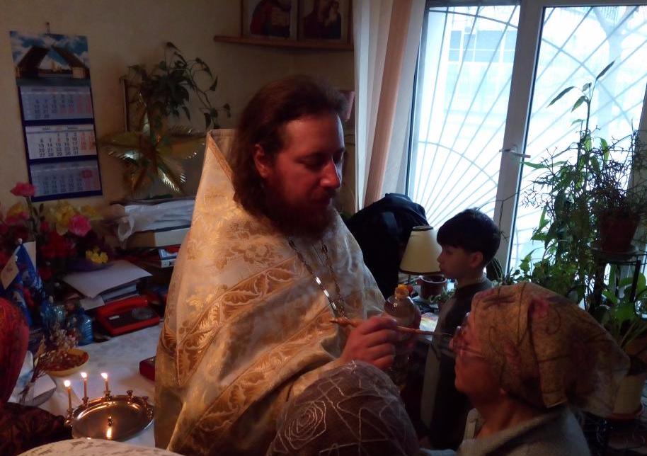 Таинства Исповеди, Соборования и Причастия в обществе инвалидов «Марфино»